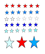 Red white Blue Stars-Digital ClipArt-Gigt Tag-Gift Card-Background-Jewelry - $37.30 MXN