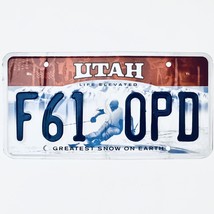  United States Utah Greatest Snow On Earth Passenger License Plate F61 0PD - $16.19 CAD