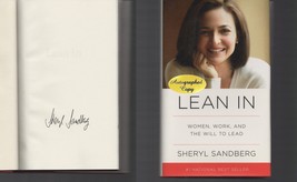 Lean In SIGNED Sheryl Sandberg NOT Personalized! Hardcover Women, Work - £15.46 GBP
