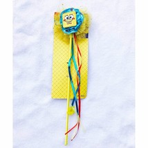 Sponge Bob Squarepants Ribbon Wand Stick Yellow Birthday Party Favors Supplies - £6.35 GBP
