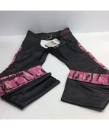 Harley Davidson Leather Pink Camouflage Chaps S NWT Lined Adjustable Lined - £175.22 GBP