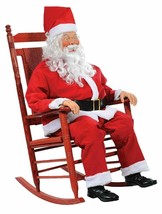 Christmas Holiday Animated LifeSize Rocking Chair Santa Talking Decoration Prop - £251.07 GBP