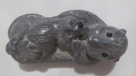 A Wolf Original Sea Otter with Baby Soapstone Figure - £7.54 GBP