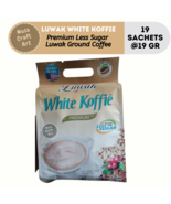 Luwak White Koffie Premium Ground Coffee Less Sugar - 19 Sachets - $54.88 CAD