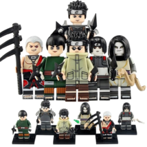 Narutto Series Hiiruzen Saruttobi Orochiimaru Rock Lee SaiHidan Minifigures 6pcs - $41.99