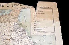 1898 War Dept Map of Cavite Philippines by CH Stone, Julius Bien Litho 34.5x28.5 image 5