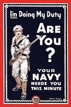 I&#39;m doing my duty are you? Your Navy needs you this minute by Clinton Jordan - A - £17.57 GBP+