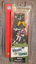 2004 McFarlane NFL Tom Brady &amp; Brett Favre 2 Pack Figure Set New In The ... - £27.37 GBP