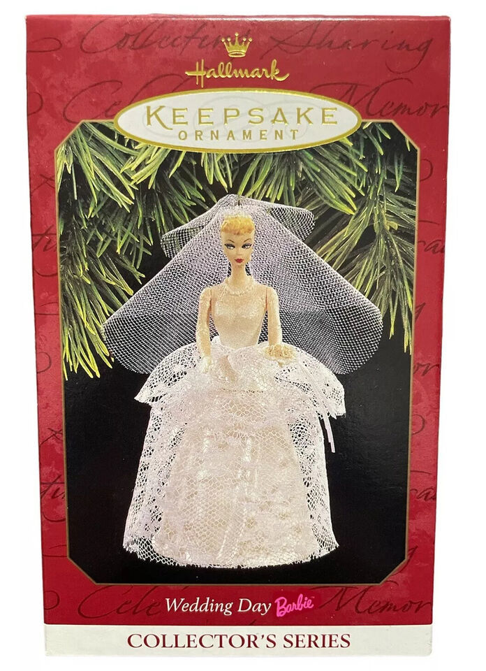 Primary image for 1997 Hallmark Keepsake Wedding Day Barbie Christmas Ornament