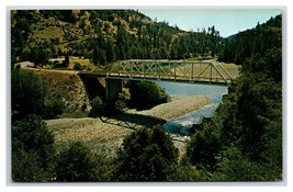 North Fork Bridge Trinity River Helena CA California CA UNP Chrome Postc... - £2.32 GBP