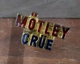 Motley Crue Lapel Hat Pin 1980s Vintage Rock Tommy Lee Vince Neil NIkki ... - £10.47 GBP