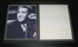Macdonald Carey Signed Framed 12x18 Letter &amp; Photo Display Days of Our Lives - £63.22 GBP