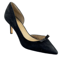 Ann Taylor Shoes Low Heel Black Suede D&#39;Orsay Pumps Women&#39;s 8.5M - £14.15 GBP