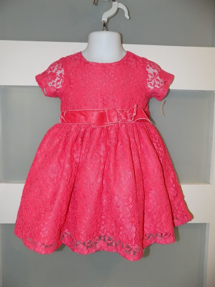 Primary image for CARTER'S DRESS ME UP PINK FLORAL 2 PC DRESS SIZE 12 MONTHS GIRL'S NEW