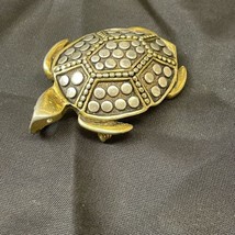 Vintage Tortoise Turtle Brooch Pendant - £26.13 GBP