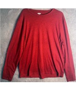 Old Navy Mens Shirt Size Medium Soft-Washed Long Sleeve Solid Red Black New - $16.87 CAD