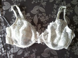 BHS cream pretty underwired bra uk 40C  usa 40C  euro 90C  france 105C - £9.32 GBP