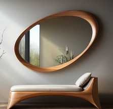 Wooden mirror Live edge decorative mirror, wall mirror, wood frame mirror, Home  - £2,359.96 GBP