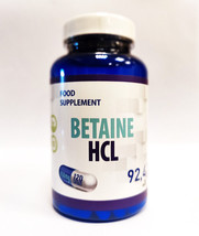 Betaine HCL  650mg 120 VegCaps  Digestive Enzymes Protein Digestion  High Dosage - £16.82 GBP