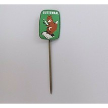 Vintage Butterwaal With Squirrel German Stick Pinback Lapel Hat Pin - $8.25