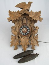 Vintage Cuckoo Clock Germany Black Forest Regula Cuckoo Clock Co. - £112.10 GBP