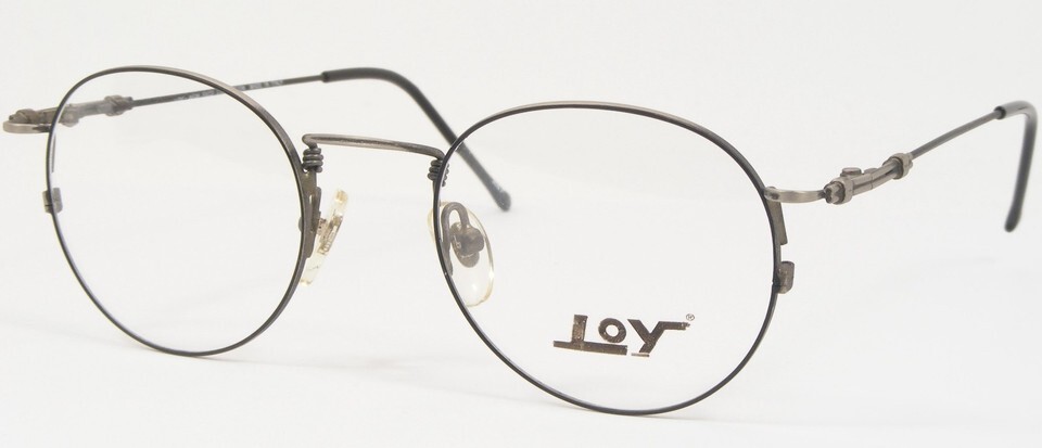 Vintage LOY Collection MA2 F3 Antique Grey /Black UNIQUE EYEGLASSES 47-2... - $59.40