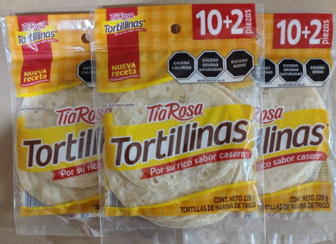 3X TIA ROSA FLOUR TORTILLAS - 3 BAGS of 12 Ct ea. - FREE PRIORITY SHIP - $21.78