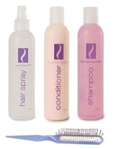 4 PC Bundle: Salon Silhouttes Shampoo, Conditioner, Hair Spray and Wig Brush - £33.17 GBP