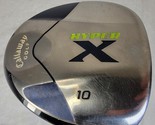 RH CALLAWAY GOLF HYPER X 10 DRIVER Fujikura Fit-On Blue Flex S 45.5&quot; RIG... - $41.87