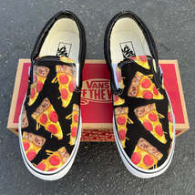 Pizza Slip On Vans - Men&#39;s and Women&#39;s Shoes  - $169.00