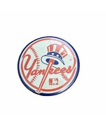 Vintage 70sNew York Yankees Button Pin MLB 3.5&quot; Wide - $16.46 CAD