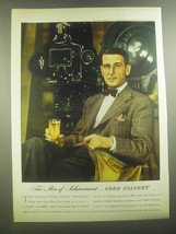 1945 Lord Calvert Whiskey Ad - Mr. John Cromwell in photo by Valentino Sarra - £14.46 GBP