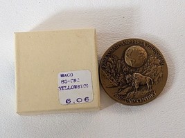 Moneda De Bronce Del Centenario Del Parque Nacional Old Faithful De 1972 - $813.44 MXN