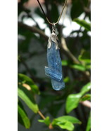 blue kyanite necklace / Polished Blue Kyanite - $186.86 MXN+
