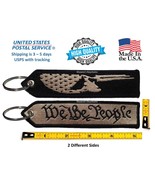 WE THE PEOPLE Keychain Patch | Desert Tan Black | Patriotic Keychain | D... - $10.95