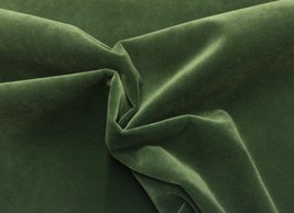 Ballard Designs Queens Velvet Emerald Green Furniture Fabric By The Yard 54&quot;W - £19.97 GBP