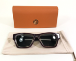 Tory Burch Sunglasses TY7186U 1919/87 Burgundy Red Gold Frames with Gray... - $46.53