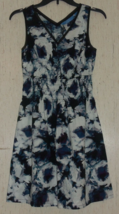 New Womens Simply Vera Vera Wang Tie Dye Pullover Sundress W/ Pockets Size Ps - £25.61 GBP