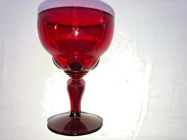 Red Moondrops Depression Glass Stem 4&quot; 4 oz Cocktail - £15.97 GBP