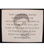 Muhammed Ali Inspriational Quote on Photo Paper Suitable for Framing - £9.38 GBP