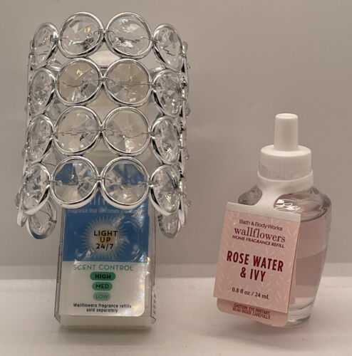 Primary image for Bath & Body Works Gem Topper Nightlight Wallflowers Fragrance Plug & Rose water