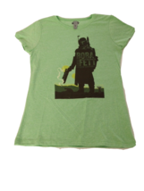 Star Wars Boba Fett Bounty Hunter  For Hire Girls T-shirt XL -(14/16) Green - $8.36