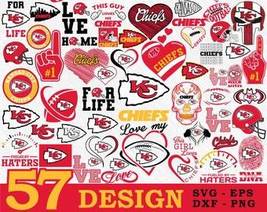 Kansas City Chiefs 57 SVG NFL Bundle Package designs - $2.50