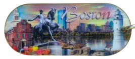Boston Oval Double Sided 3D Key Chain - $6.99