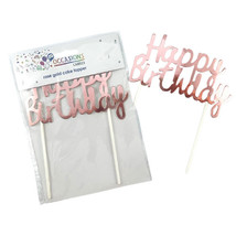 Alpen Happy Birthday Metallic Cake Topper - Rose Gold - $28.92