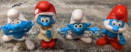 Burger King Smurfs Toy Lot The Lost Village 5" Smurfette Smurfwillow Papa 2016 - $17.95