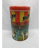 **EMPTY TIN** Caffè Kaffee Rico Graf Italy Tin 4 1/4&quot; X 7 1/2&quot; - $108.62 CAD