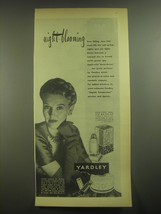 1945 Yardley Advertisement - Bond Street Perfume, English Complexion Powder - £14.45 GBP