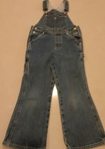 Tommy Hilfiger Blue Jean  Bib Overalls Child Size 6 Denim Carpenter Flag... - $381.84 MXN