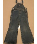 Tommy Hilfiger Blue Jean  Bib Overalls Child Size 6 Denim Carpenter Flag... - $382.50 MXN
